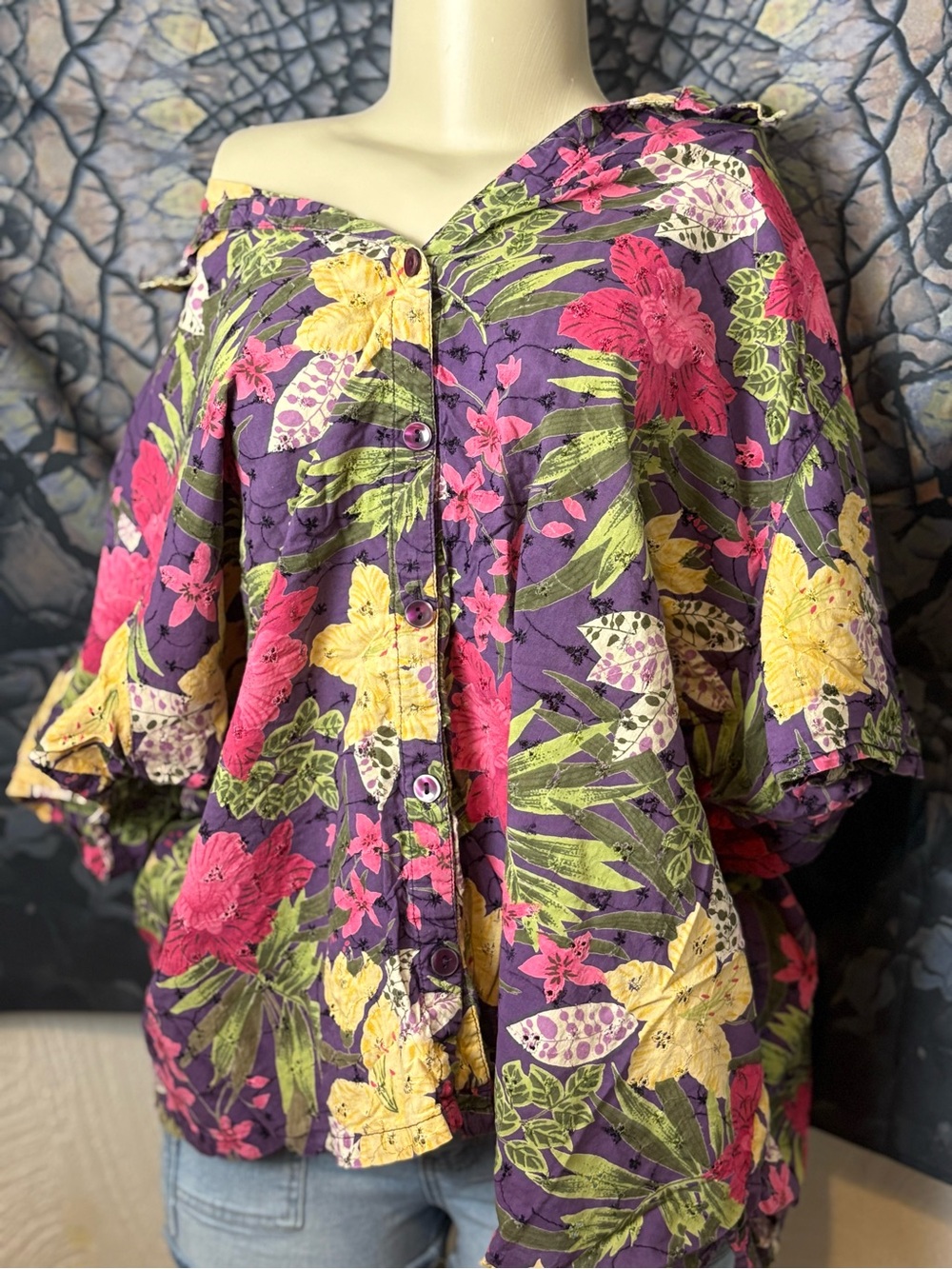 Floral Summer Button Down Top